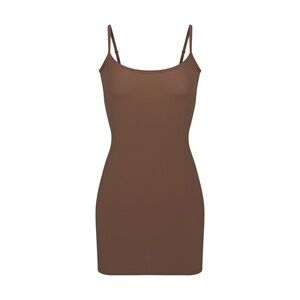NEW SKIMS Seamless Brown Slip Dress